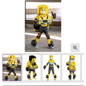 Kids Transformers Bumblebee Converting Costume (4-6 years)